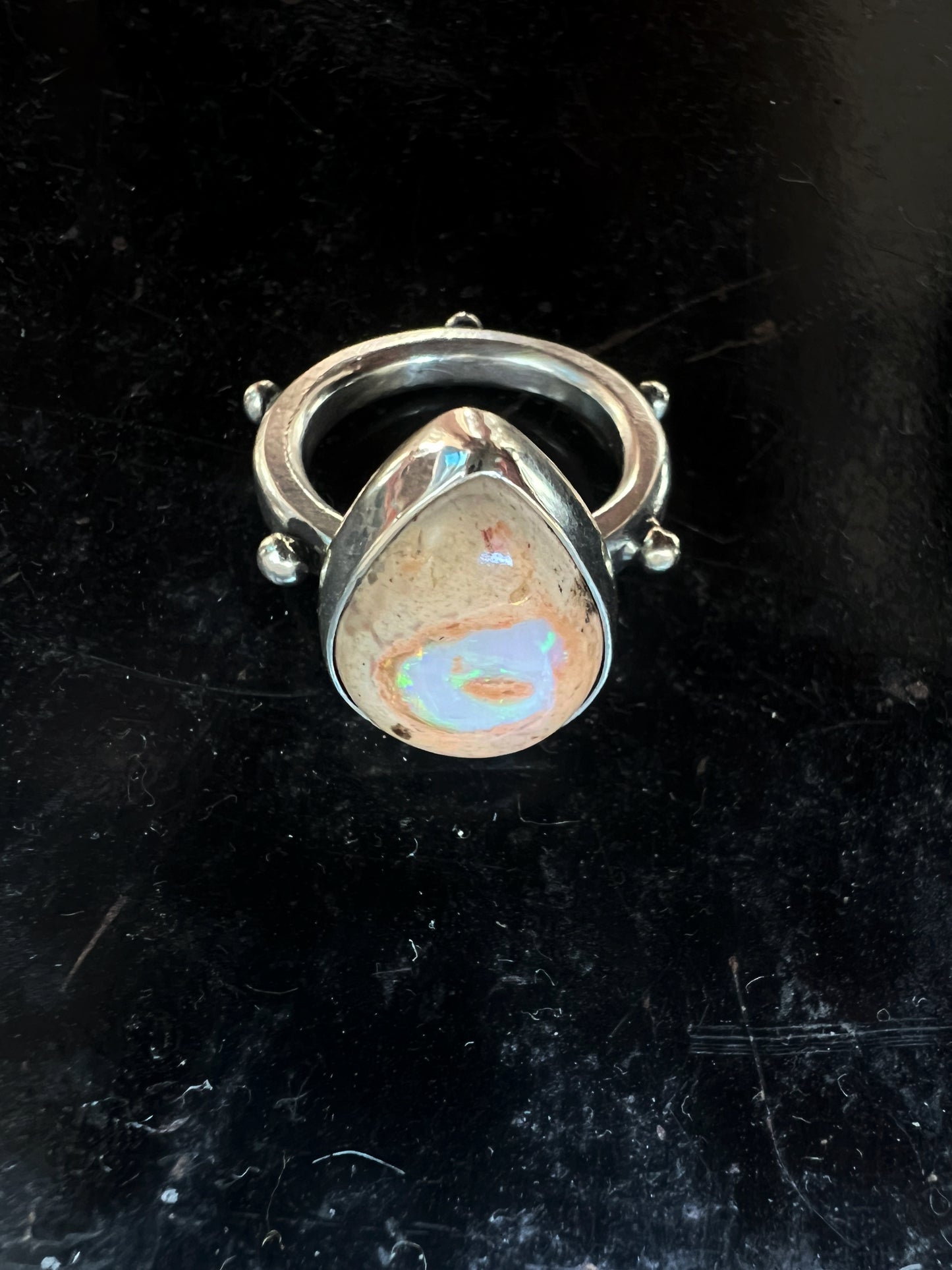 Mexican Fire Opal Ring — size 7