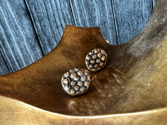 Bronze Urchin Studs