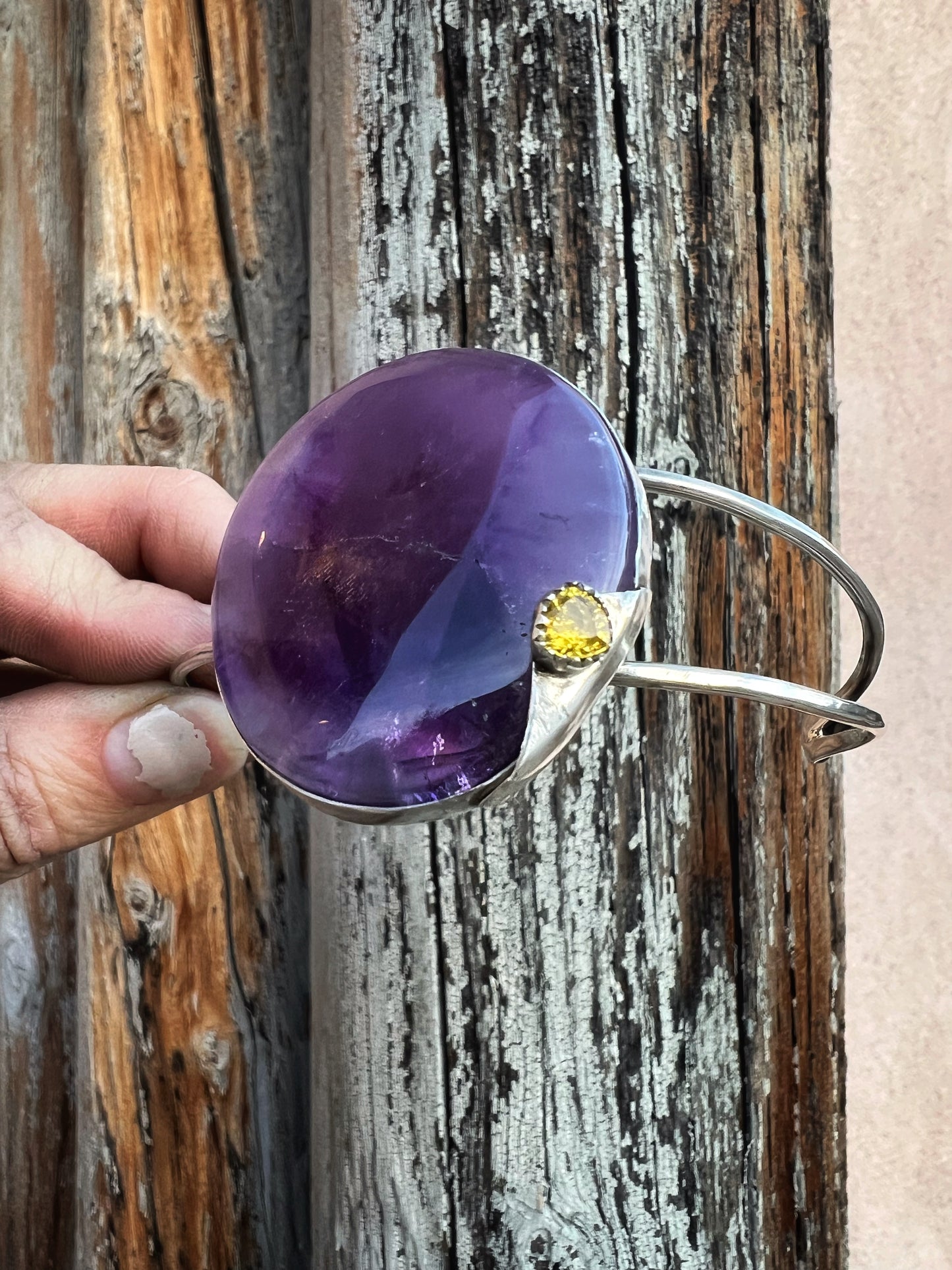 Brazilian Amethyst Cuff