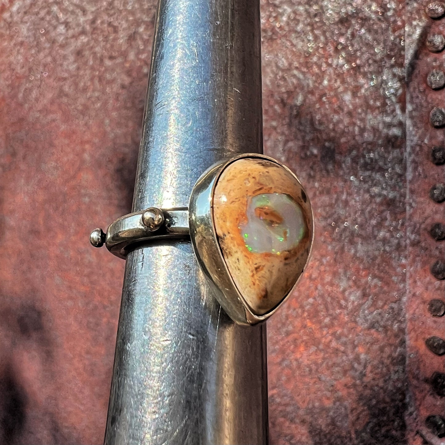 Mexican Fire Opal Ring — size 7