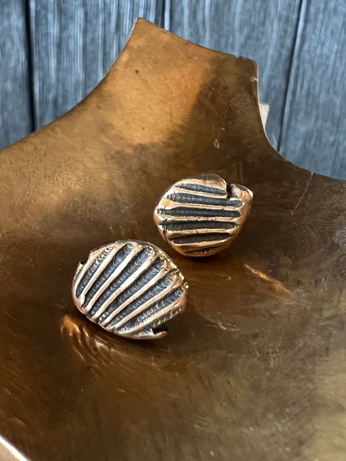 Bronze Shell Studs