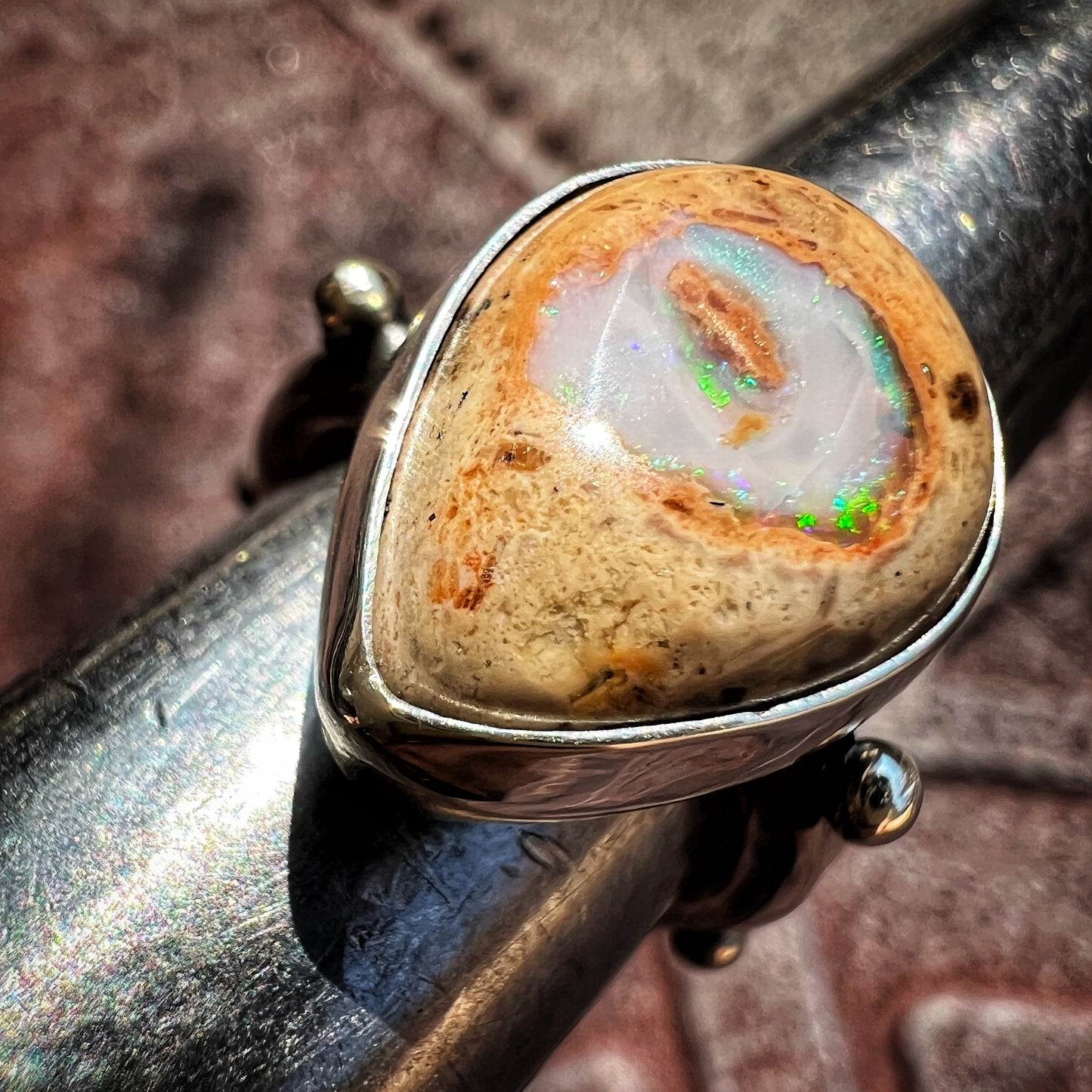 Mexican Fire Opal Ring — size 7