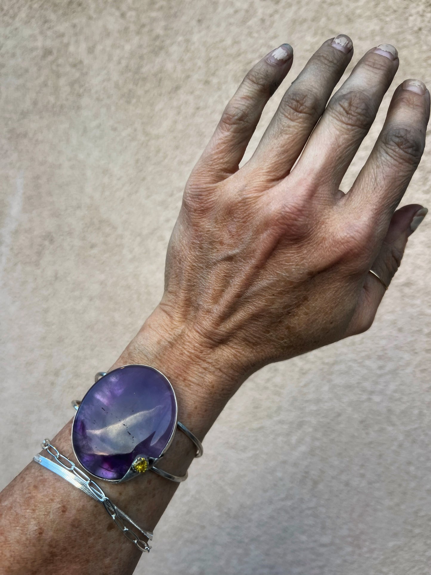 Brazilian Amethyst Cuff