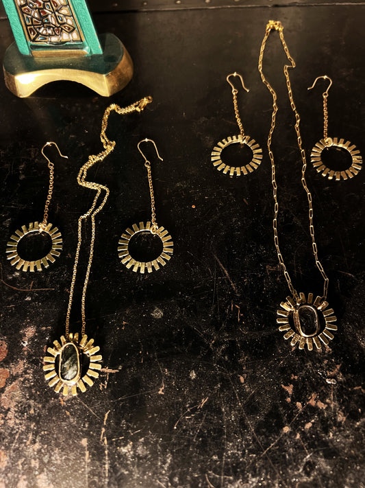 Modern Sundials (earrings or set)