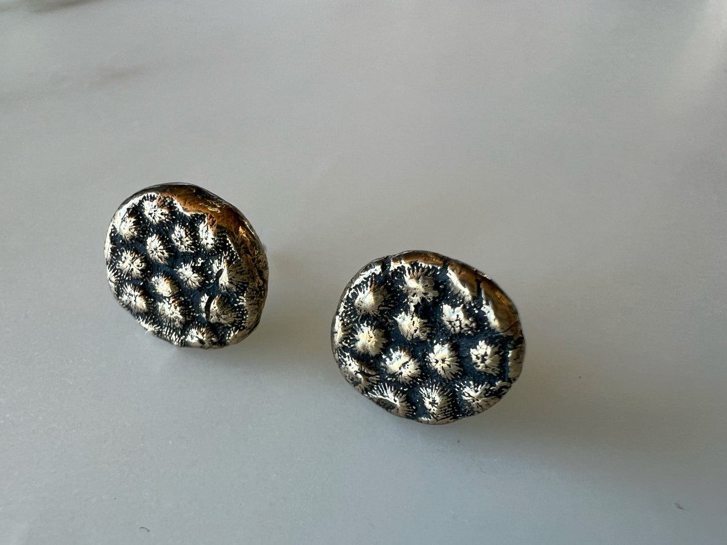 Bronze Urchin Studs