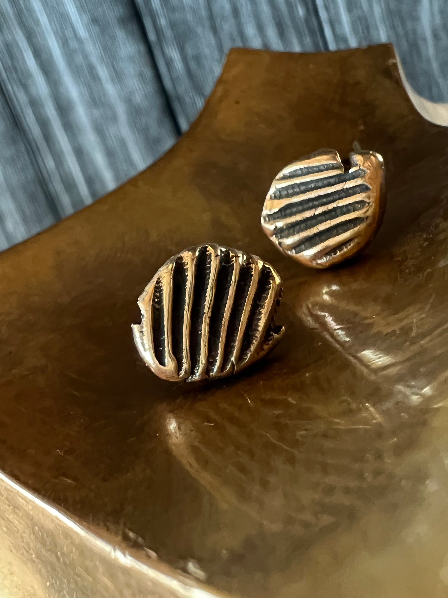 Bronze Shell Studs