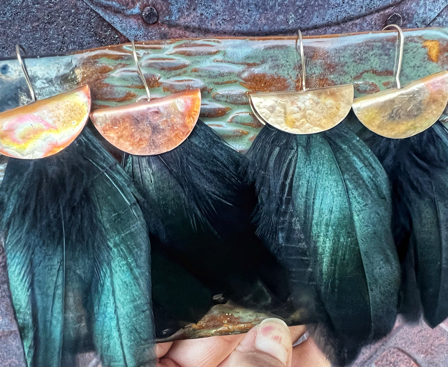 Artisan Feather Earrings