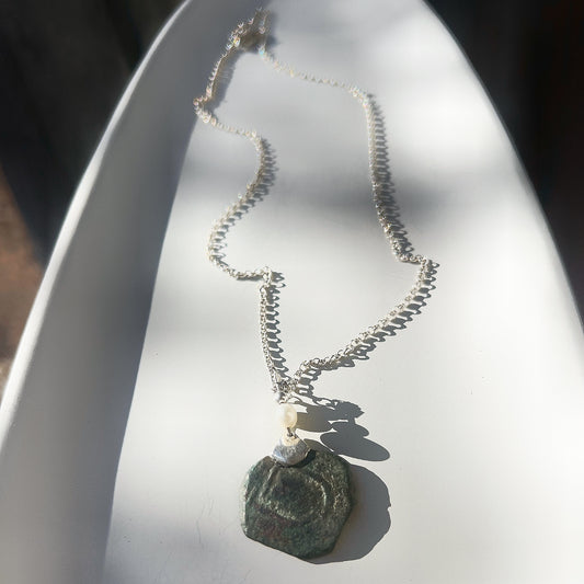 Skully Pirate Coin Necklace