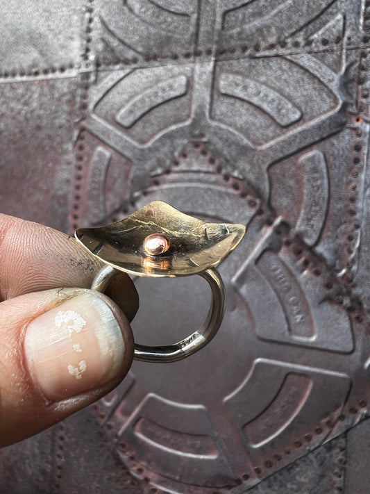 Mixed metal ring — size 6.5