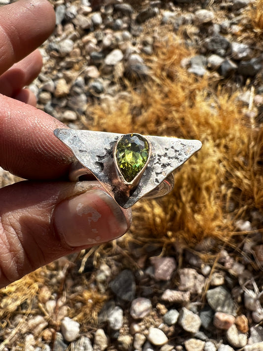 OOAK Peridot Ring — 6.5