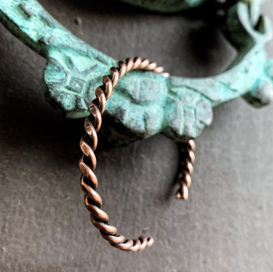 Twisted Copper Bangle