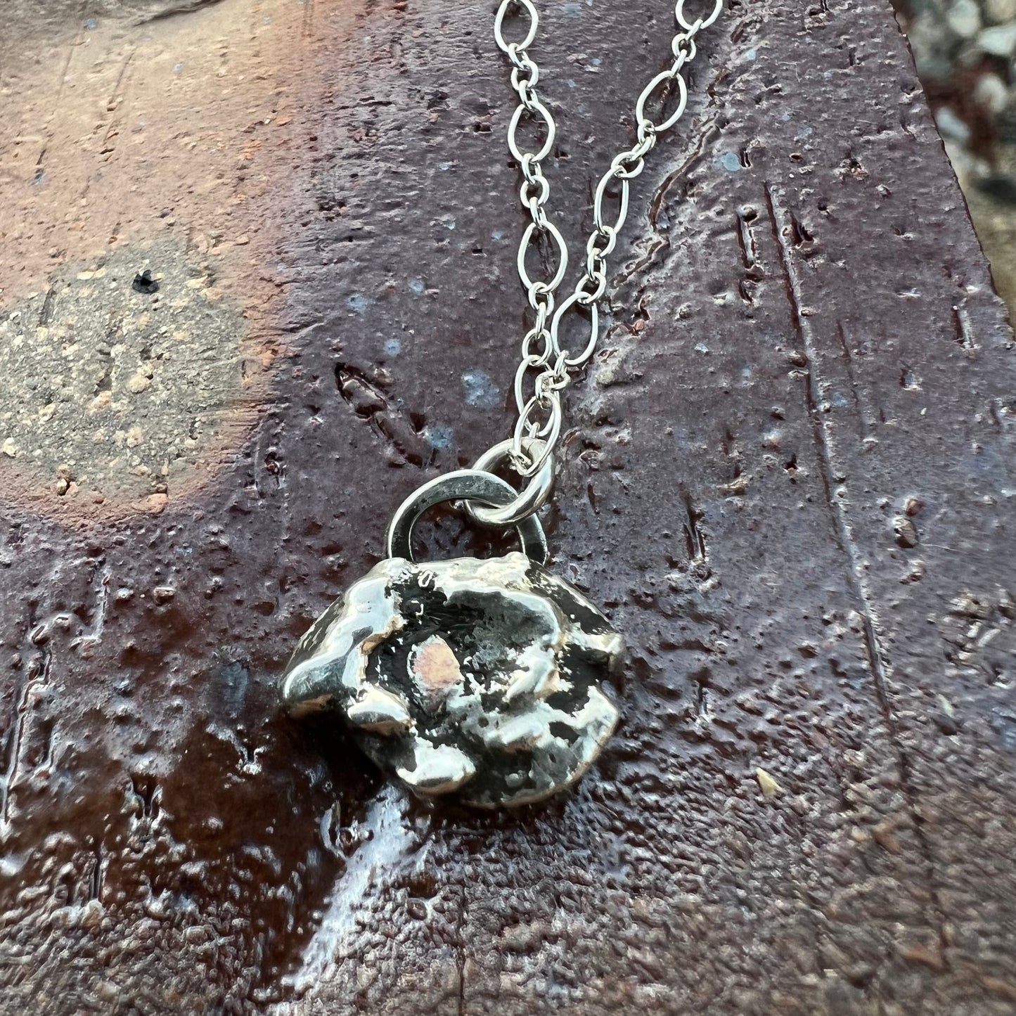 Hand-forged Nugget Necklace