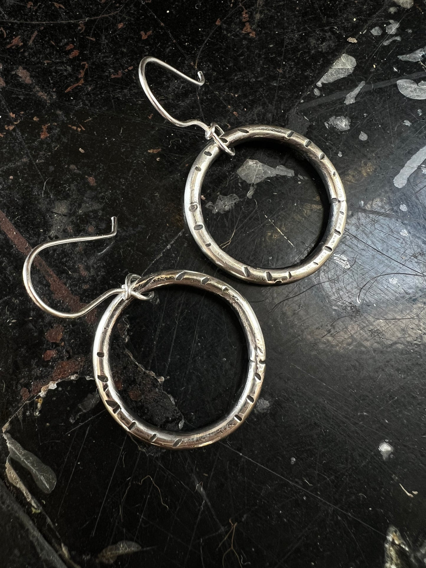 Textured Hoops 1”