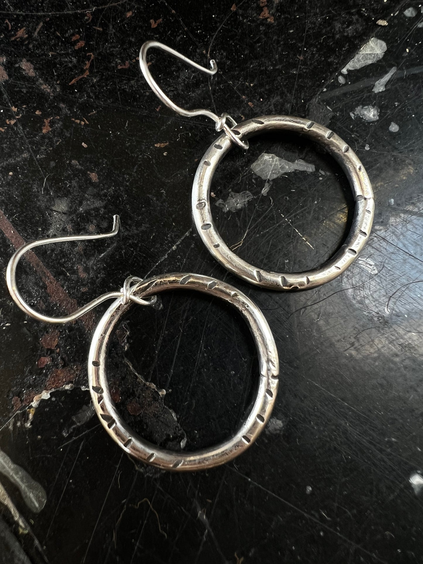 Textured Hoops 1”