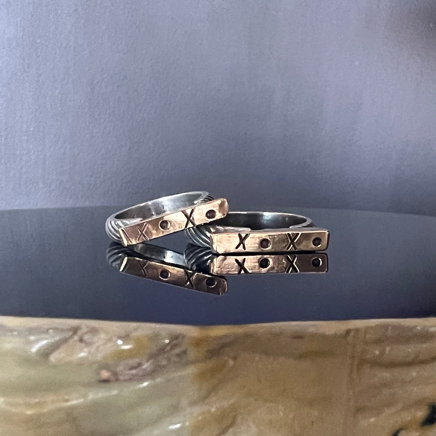 XO Rings — patterned band