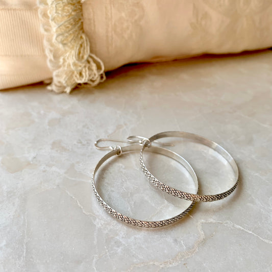 Snakeskin Hoops